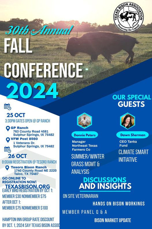 2024 TBA Fall Conference Registration Oct 25th - 26th